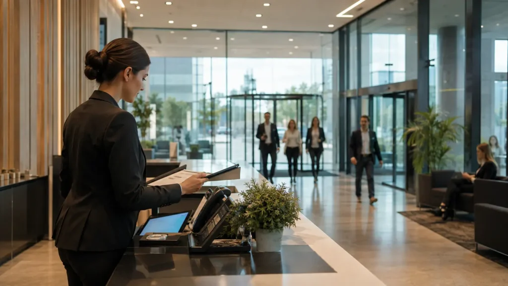 Comment organiser un accueil professionnel sur site ?